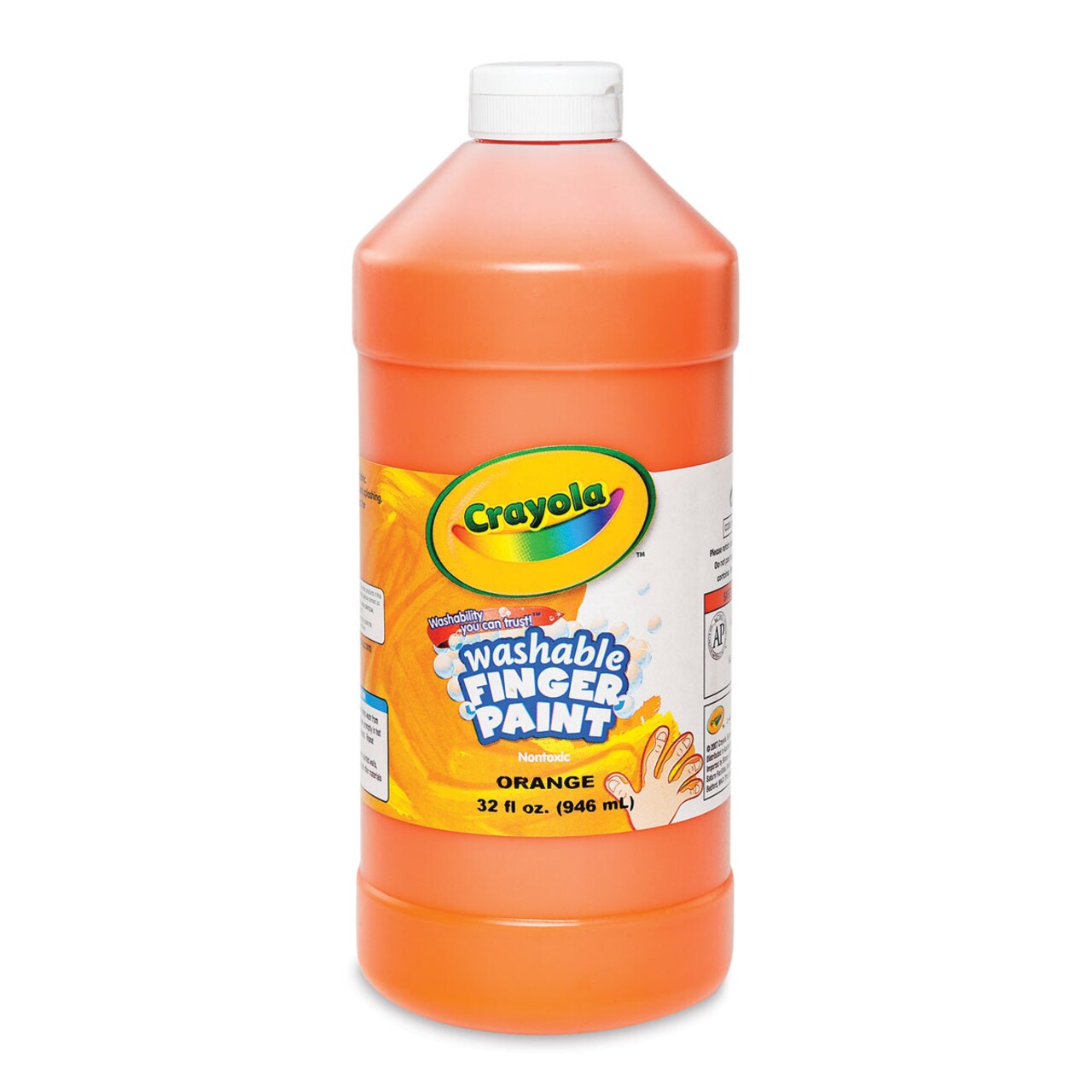 Crayola Washable Fingerpaint - Orange, 32 oz bottle